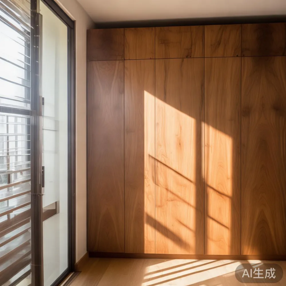 東京の高層マンションに置いたフレンチラグジュアリー無垢材ワードローブ